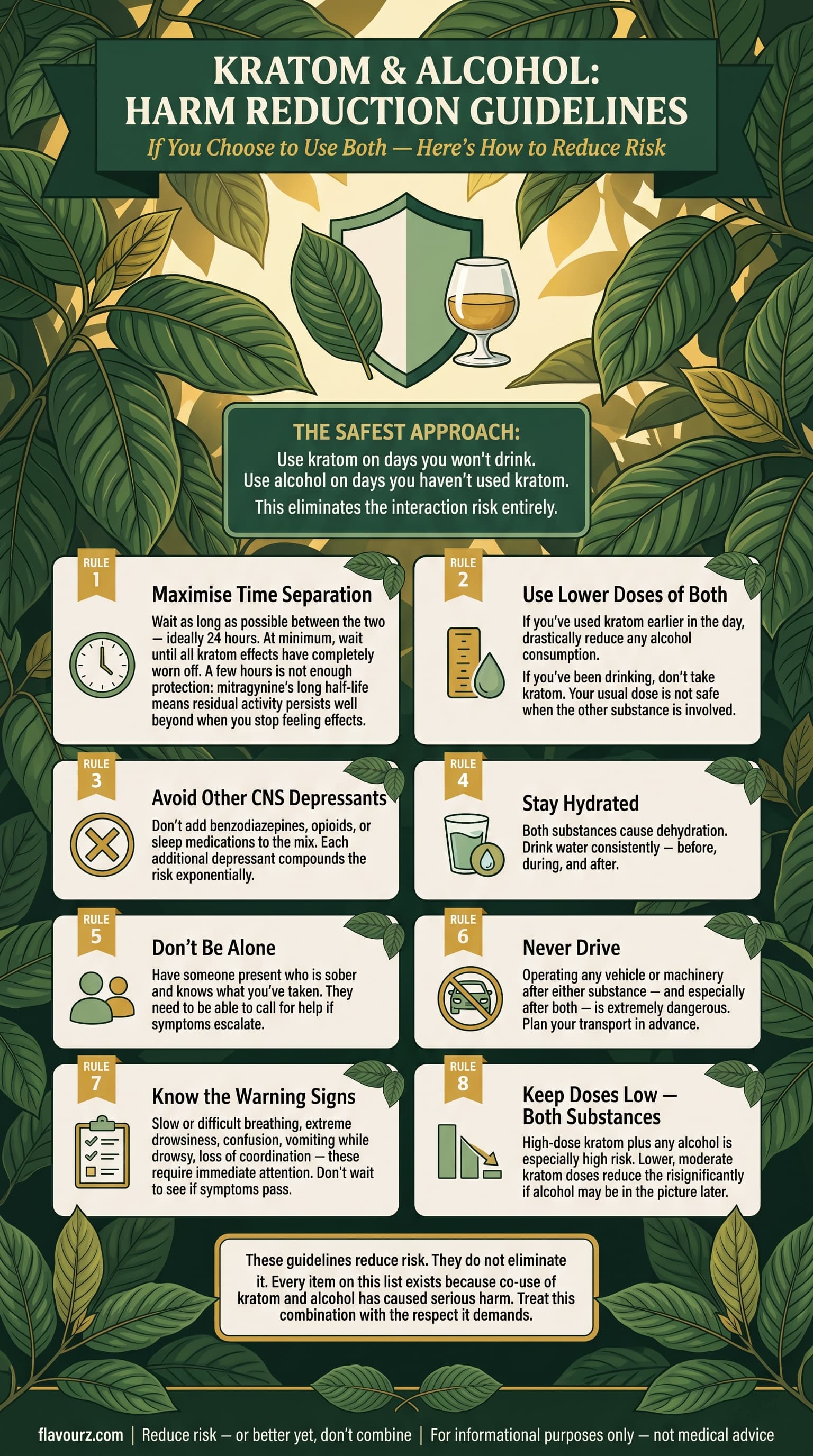infographic for Harm Reduction Guidelines